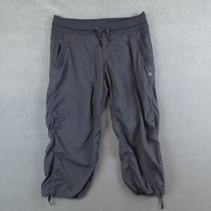 Lululemon Athletica Black Dance Studio CropPants No Liner Womens 8 Swift Coolmax